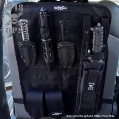 M48 MOLLE Seat Organizer - Tough Canvas Construction, Nylon Webbing Straps, Quick-Release Buckles - Dimensions 21 1/2βx 14 1/2β