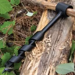 1” Bushcraft Auger - Scotch-Eyed Drill Bit, Heavy-Duty Steel Construction - Length 8”