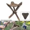 DIY Camping And Survival Stool Seat - Canvas Construction, Reinforced Stitching - Dimensions 13 1/4"X14 3/4"
