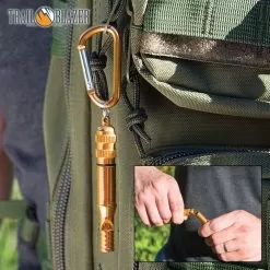Trailblazer Emergency Whistle With Carabiner