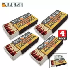 Trailblazer Waterproof Matches - Four-Pack