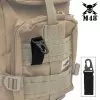 M48 MOLLE Webbing Clip - Nylon Webbing And Velcro Construction, Steel Carabiner-Style Clip - Length 4"