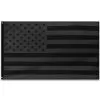 Black American Flag - 210D Nylon Construction, Reinforced Header, Double-Stitched Edges, Metal Grommets