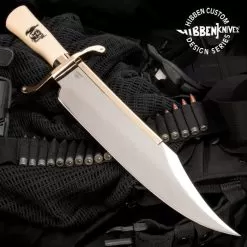 Gil Hibben "Expendables" Bowie Knife With Leather Sheath
