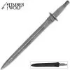 Timber Wolf Middle Ages Damascus Sword With Sheath