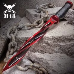 Cardinal Sin Red M48 Cyclone - 2Cr13 Stainless Steel Blade, Reinforced Nylon Handle, Stainless Steel Guard And Pommel