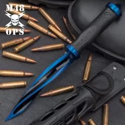 M48 Tsunami Force Cyclone Boot Knife With Vortec Sheath - Cast Stainless Steel Blade, Reinforced Nylon Handle