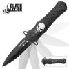Black Legion Silver Skull Assisted Opening Pocket Knife