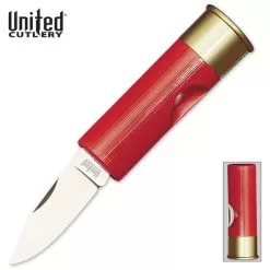 United Cutlery Red Shotgun Shell 12 Gauge Pocket Knife
