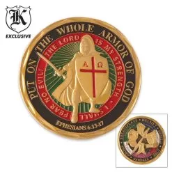 Armor Of God Challenge Coin Good Luck Charm