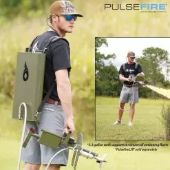 Pulsefire Backpack Kit - 3.3 Gallon Tank, Padded Shoulder Straps, Braided Stainless Steel Hose, Use With Pulsefire Handheld Torch