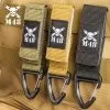 Three-Pack Tactical Clips - Nylon Webbing And ABS Construction - Dimensions 4”x 1”