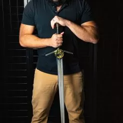 Witching Jeweled Sword And Scabbard - Stainless Steel Blade, Metal Alloy Cross-Guard And Pommel - Length 48”