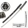Undercover Tactical Two-Piece Sword Set With Scabbards - Carbon Steel Blades, Cotton Wrapped Wooden Handles, Display Stand