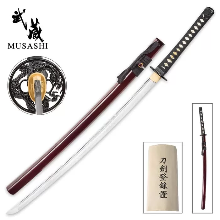 1060 Carbon Steel Hand Forged Musashi Katana Sword