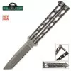 Bear Silver Vein Armor Piercing Butterfly Knife