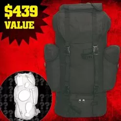M48 Bug-Out Bag 3XL - Tactical Backpack Filled With Wide Assortment Of Gear