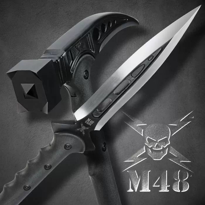 M48 Tactical Survival Hammer And Hunting Spear With Sheath Combo - Image 2