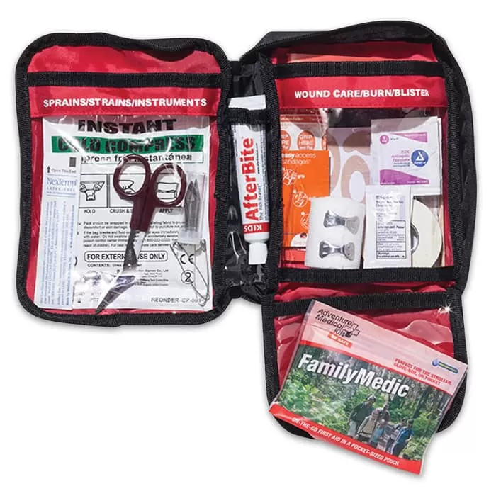 Adventure Medical Kits Adventure Family First Aid Kit - Includes First Aid Guide, Wide Range Of First Aid Supplies, Water-Resistant Bag - Image 2