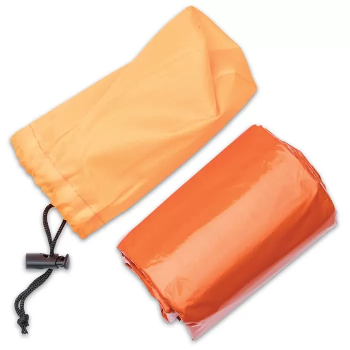 Trailblazer Bivy Emergency Sleeping Bag With Pouch - Mylar Construction, Reflects Body Heat, Water And Windproof - 7βx3β - Image 2