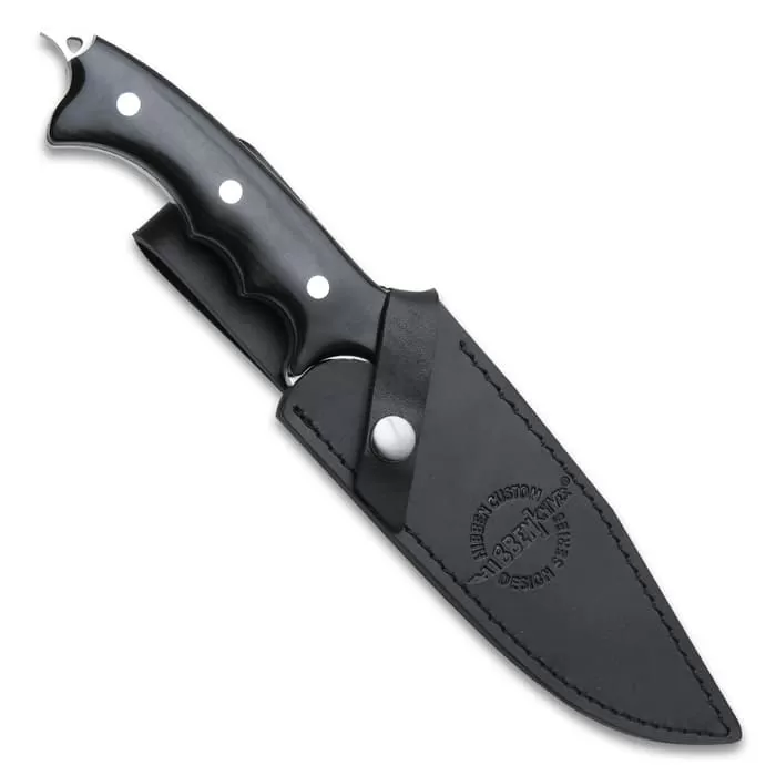 Hibben Legacy Combat Fighter Knife With Leather Sheath - Image 2