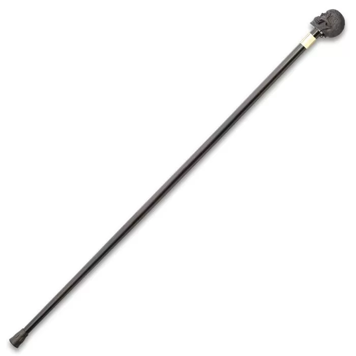 Chinese Dragon Skull Head Sword Cane - Stainless Steel Blade, Resin Handle, Aluminum Shaft, Rubber Toe - Length 37β - Image 2