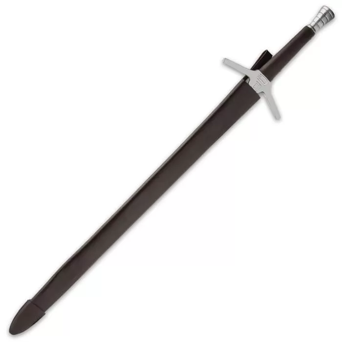 Witching Sword And Scabbard - Stainless Steel Blade, Wooden Handle, Leather Grip, Aluminum Cross-guard And Pommel - Image 2