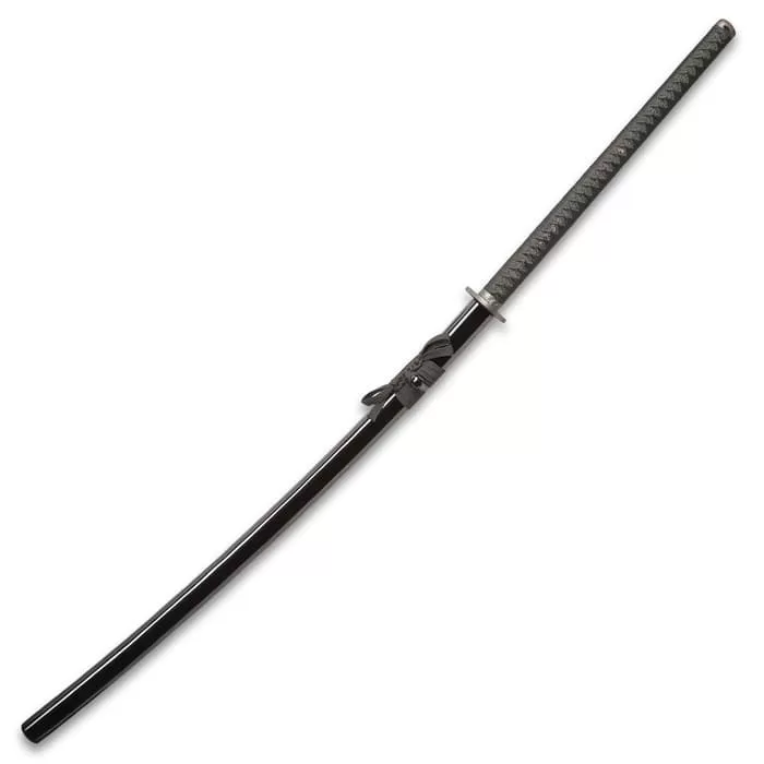 Shinwa Colossus Yoru Handmade Odachi / Giant Samurai Sword - Exclusive, Hand Forged Black Damascus Steel; Genuine Ray Skin; Dragon Tsuba - Functional, Full Tang, Battle Ready - 60" - Image 2