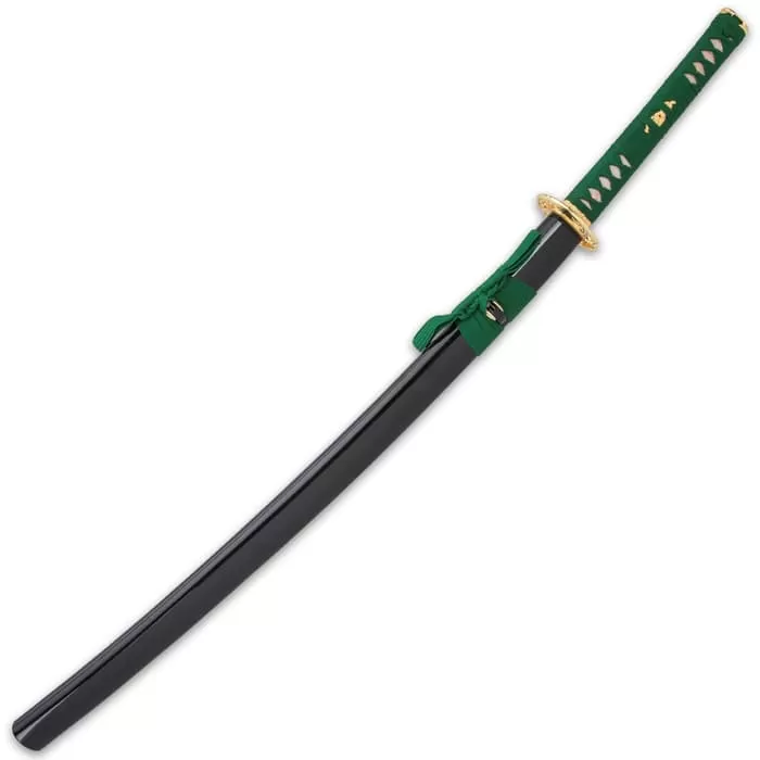 Shinwa Dragontail Katana And Scabbard - Damascus Steel Blade, Genuine Rayskin, Cast Metal Tsuba And Pommel - Length 40 9/10β - Image 2