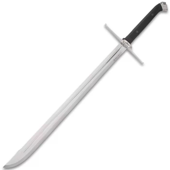 Honshu Boshin Grosse Messer Sword - 1060 Carbon Steel Blade, TPR Textured Handle, Stainless Guard And Pommel - Length 42 1/8β - Image 2
