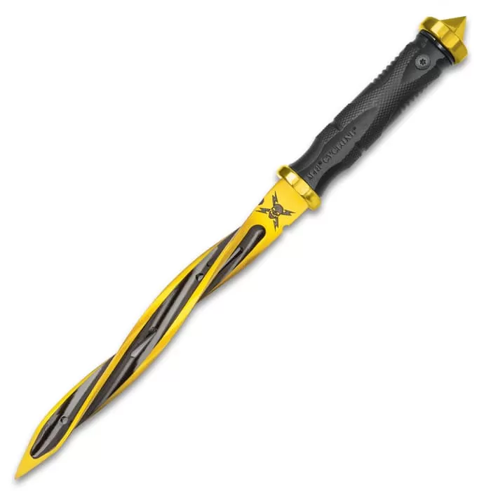 Solar Flare Gold M48 Cyclone - Cast Stainless Steel Blade, Reinforced Nylon Handle, Stainless Steel Guard And Pommel - Image 3
