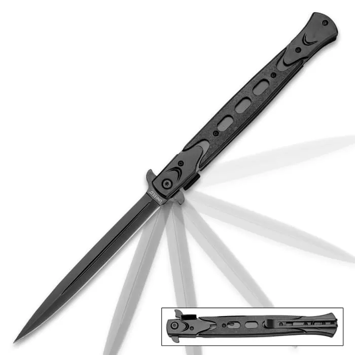United Cutlery Rampage Black Assisted Opening Stiletto - Image 3