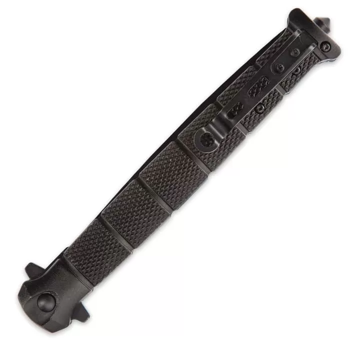 USMC Colossal Blackout Stiletto - Large Assisted Opening Pocket Knife - Officially Licensed - Image 3