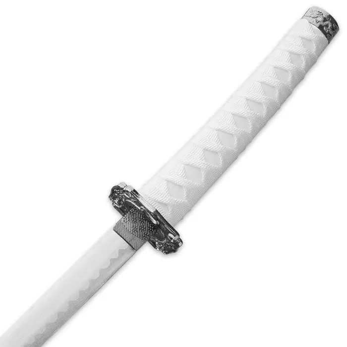 Ghost Katana 3-Piece Carbon Steel Sword Set With Display Stand - Image 3