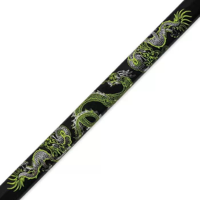 Shinwa Green Dragon Black Damascus Shirasaya Sword - Image 3