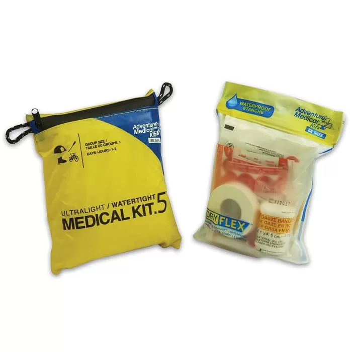 Adventure Medical Kits Adventure Ultralight Watertight .5 Medical Kit - Variety Of First Aid Supplies, Lightweight And Water-Resistant Bag - Image 4
