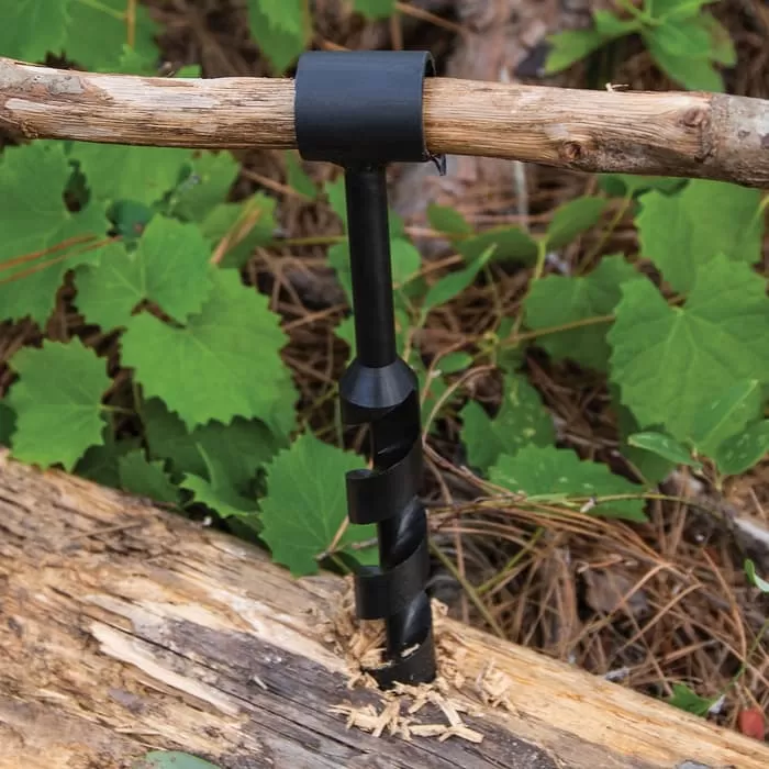 1β Bushcraft Auger - Scotch-Eyed Drill Bit, Heavy-Duty Steel Construction - Length 8β - Image 4