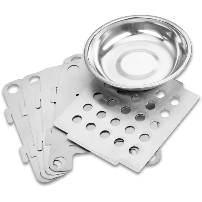 Trailblazer Ultralight Folding Camp Stove With Pouch - Solid Stainless Steel Construction, Breaks Down Into Pieces - Dimensions 4 1/4βx 3 1/2β - Image 4