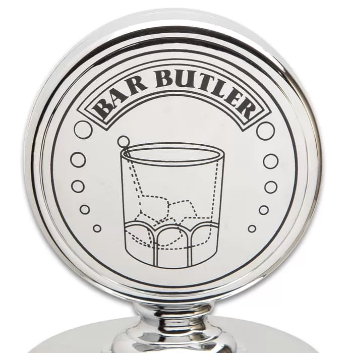 Bartender Beverage Dispenser Gas Pump - Chrome-Plated ABS And Metal Construction, Rubber Hose, Fun Design - Dimensions 19βx 5 1/2β - Image 4