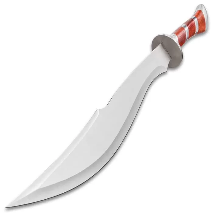 Arabian Heartwood Scimitar Sword With Sheath - Stainless Steel Construction, Heartwood Handle Accents - Length 25β - Image 4