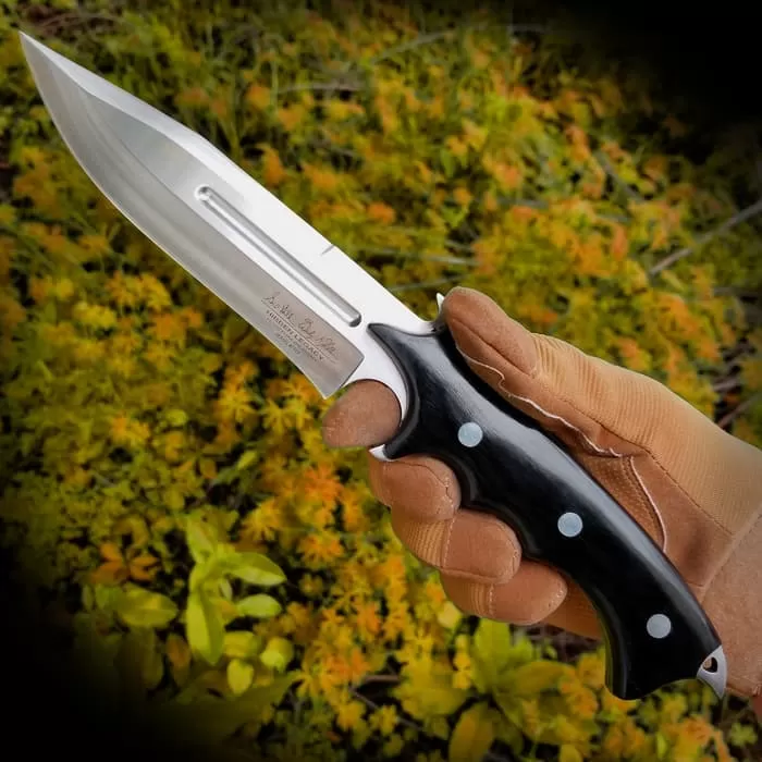 Hibben Legacy Combat Fighter Knife With Leather Sheath - Image 4