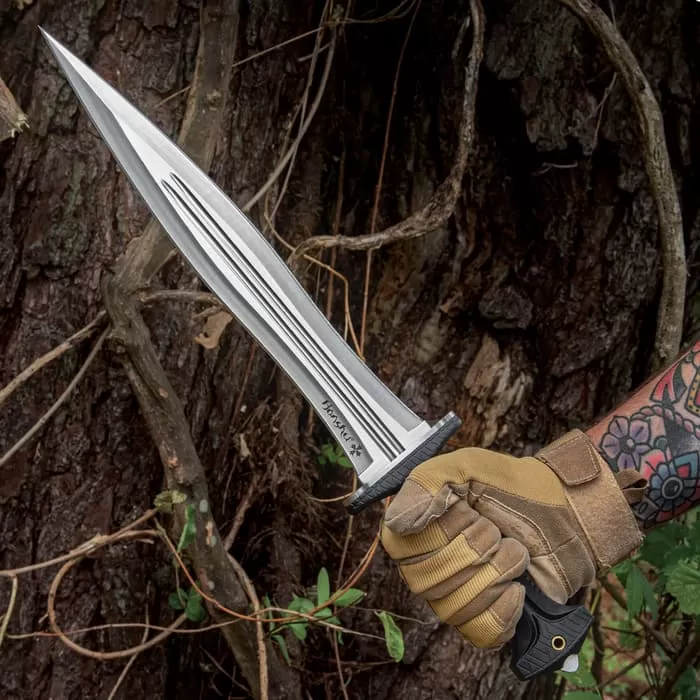 Honshu Legionary Dagger And Sheath - 7Cr13 Stainless Steel Blade, TPR Handle, Stainless Steel Guard - Length 19 5/8" - Image 4