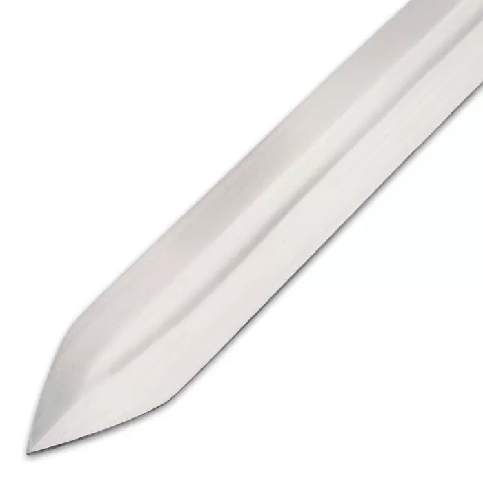 Witching Sword And Scabbard - Stainless Steel Blade, Wooden Handle, Leather Grip, Aluminum Cross-guard And Pommel - Image 4