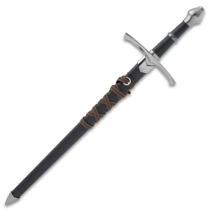 Legends In Steel Mini Replica Warrior Short Broadsword And Scabbard - Stainless Steel Blade, Metal Alloy Fittings - Image 4