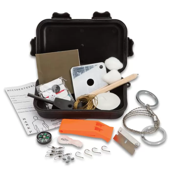 Trailblazer Pocket Survival Kit In 3" X 5" Water Resistant Case - Image 5