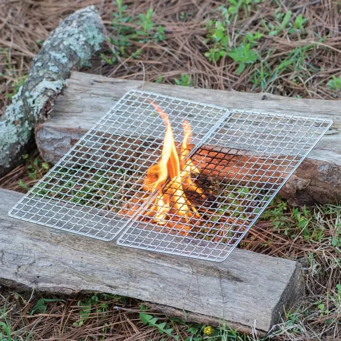 Trailblazer Two-Pack Mesh Grill With Carry Bag - Stainless Steel Construction, Thick Welded Mesh Screen - Image 5