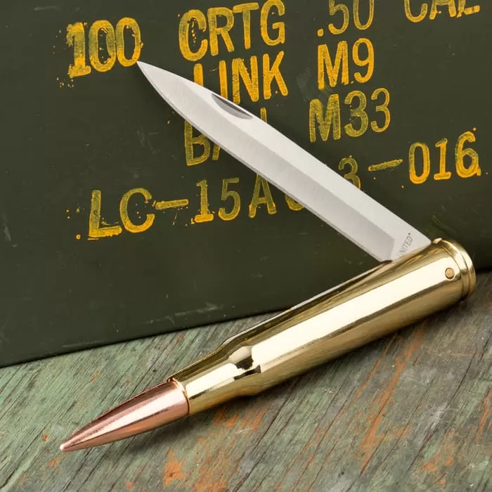 United Cutlery 50 Cal. Bullet Pocket Knife - Image 5