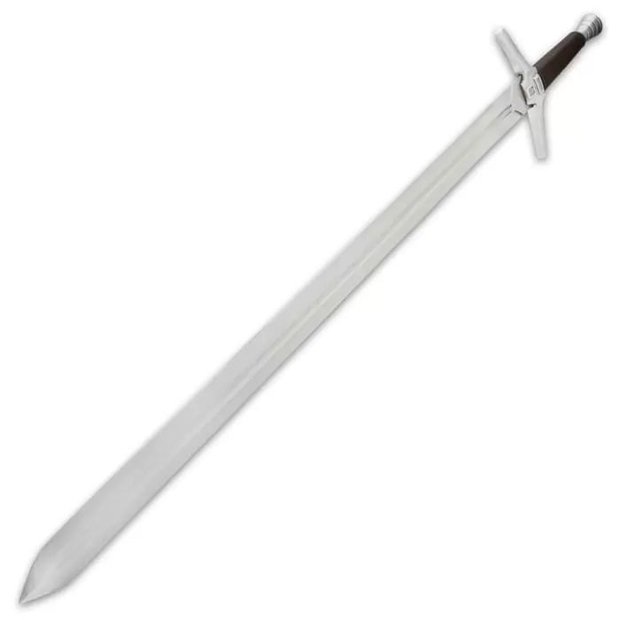Witching Sword And Scabbard - Stainless Steel Blade, Wooden Handle, Leather Grip, Aluminum Cross-guard And Pommel - Image 6