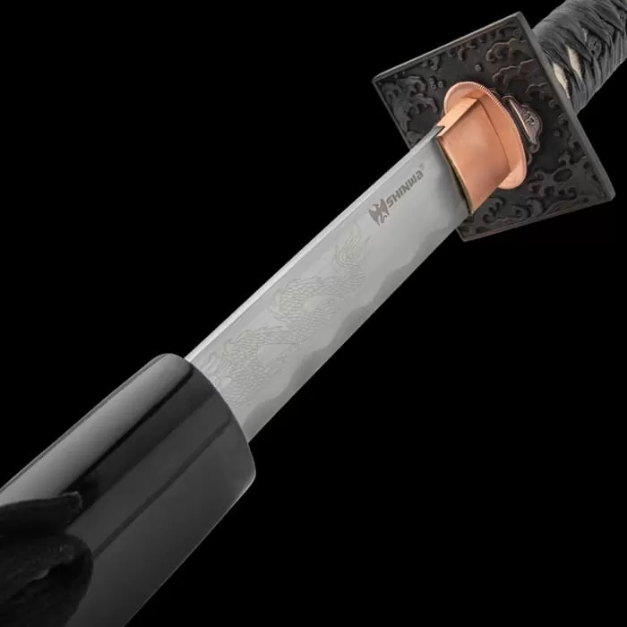 Shinwa Hand Forged Imperial Samurai Sword With Scabbard - Image 6