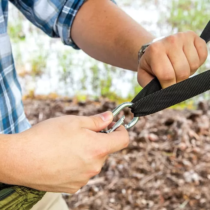 Intense Mosquito Net Covered Hammock Travel Bed - Parachute Nylon Material, Fine Mesh Netting, Carrying Pouch - Image 7